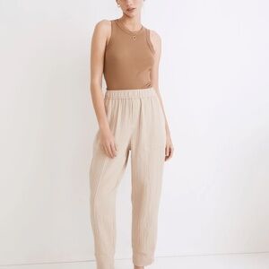 Madewell Lightspun Pull On Ballon Pants - Size Small Tall - Faded Mauve